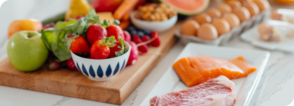 meat-and-fruits